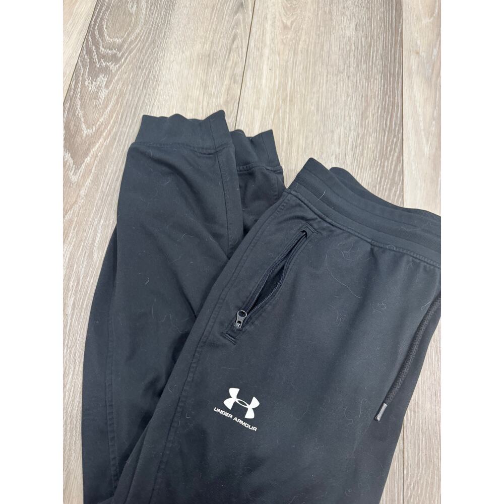 Black Under Armour Joggers size large loose - Picture 2 of 4